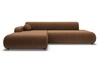 Ecksofa L-Form mit Schlaffunktion und Bettkasten Lisso Links Terrakotta