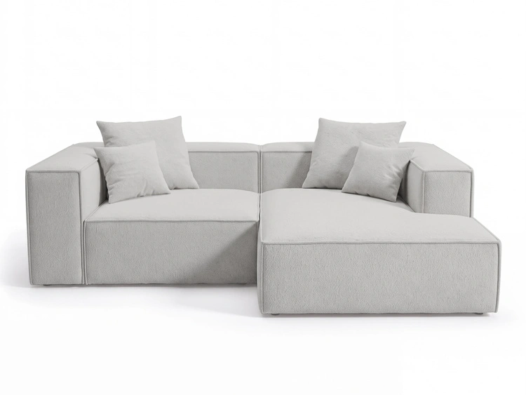 Ecksofa L Rechts Vellaro Grau